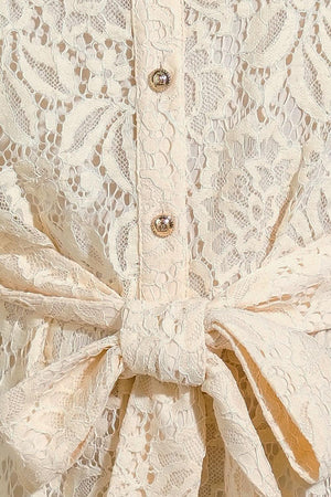 ADORE YOU LACE MINI DRESS.
