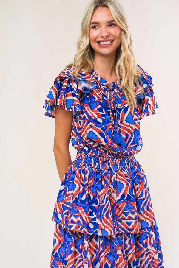 BACK TO FUN WOVEN MIDI DRESS.