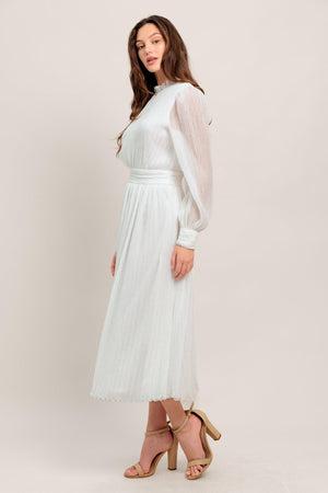 FOREVER WAITING WOVEN MIDI DRESS - Flying Tomato - DRESSES - Flying Tomato