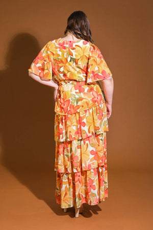 CONSISTENTLY CONFIDENT WOVEN MIDI DRESS.
