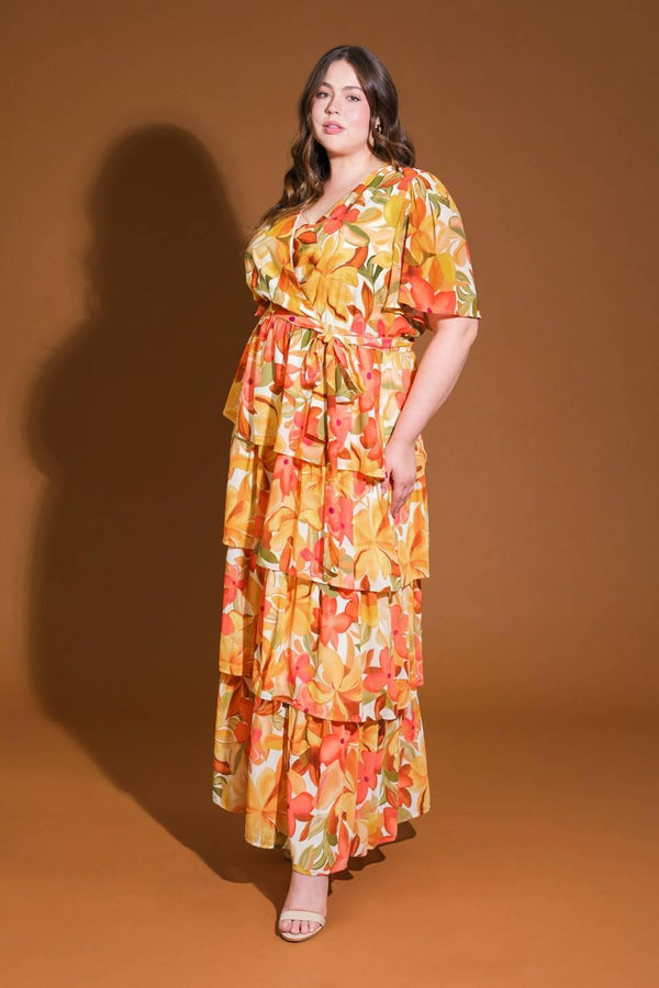 CONSISTENTLY CONFIDENT WOVEN MIDI DRESS.