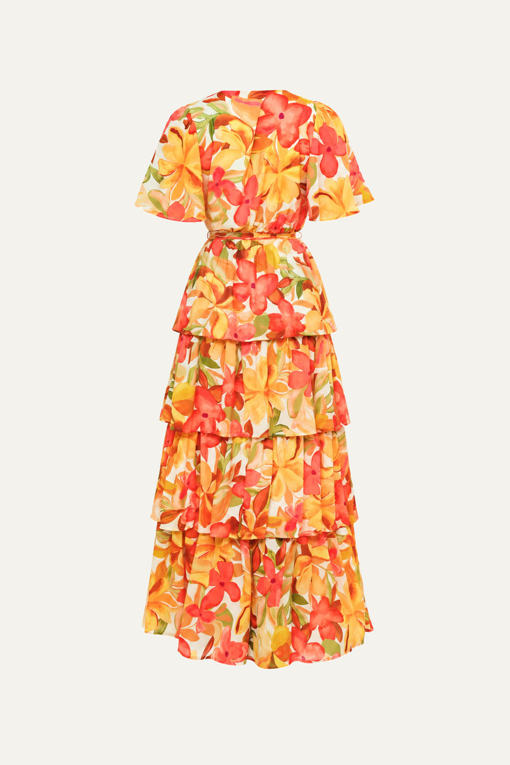 CONSISTENTLY CONFIDENT WOVEN MIDI DRESS