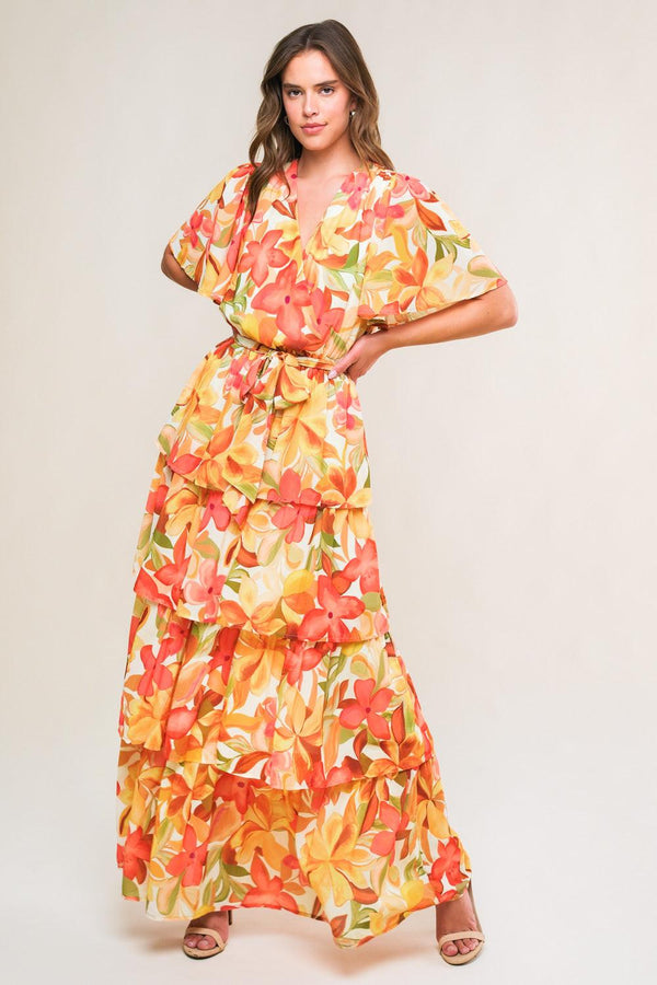 CONSISTENTLY CONFIDENT WOVEN MIDI DRESS.