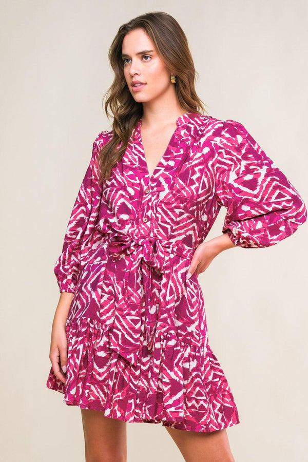 IMPRESSIVE EDGE WOVEN MINI DRESS.