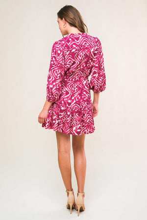 IMPRESSIVE EDGE WOVEN MINI DRESS.