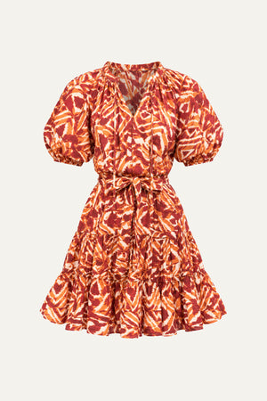 FLORA HARMONY WOVEN MINI DRESS