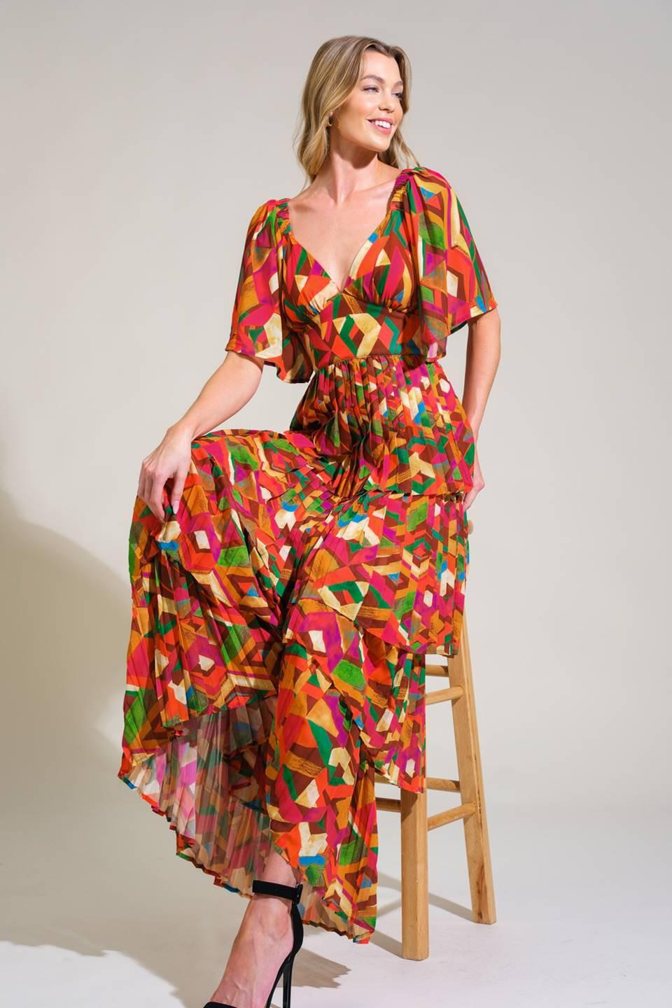 COASTAL DREAMS WOVEN MAXI DRESS.