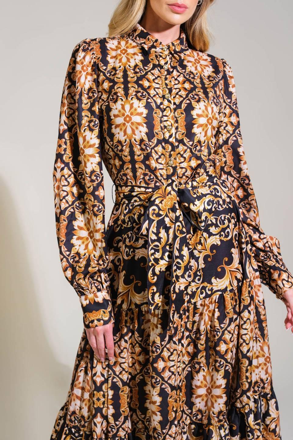 CELESTIAL BEAUTY WOVEN MIDI DRESS.