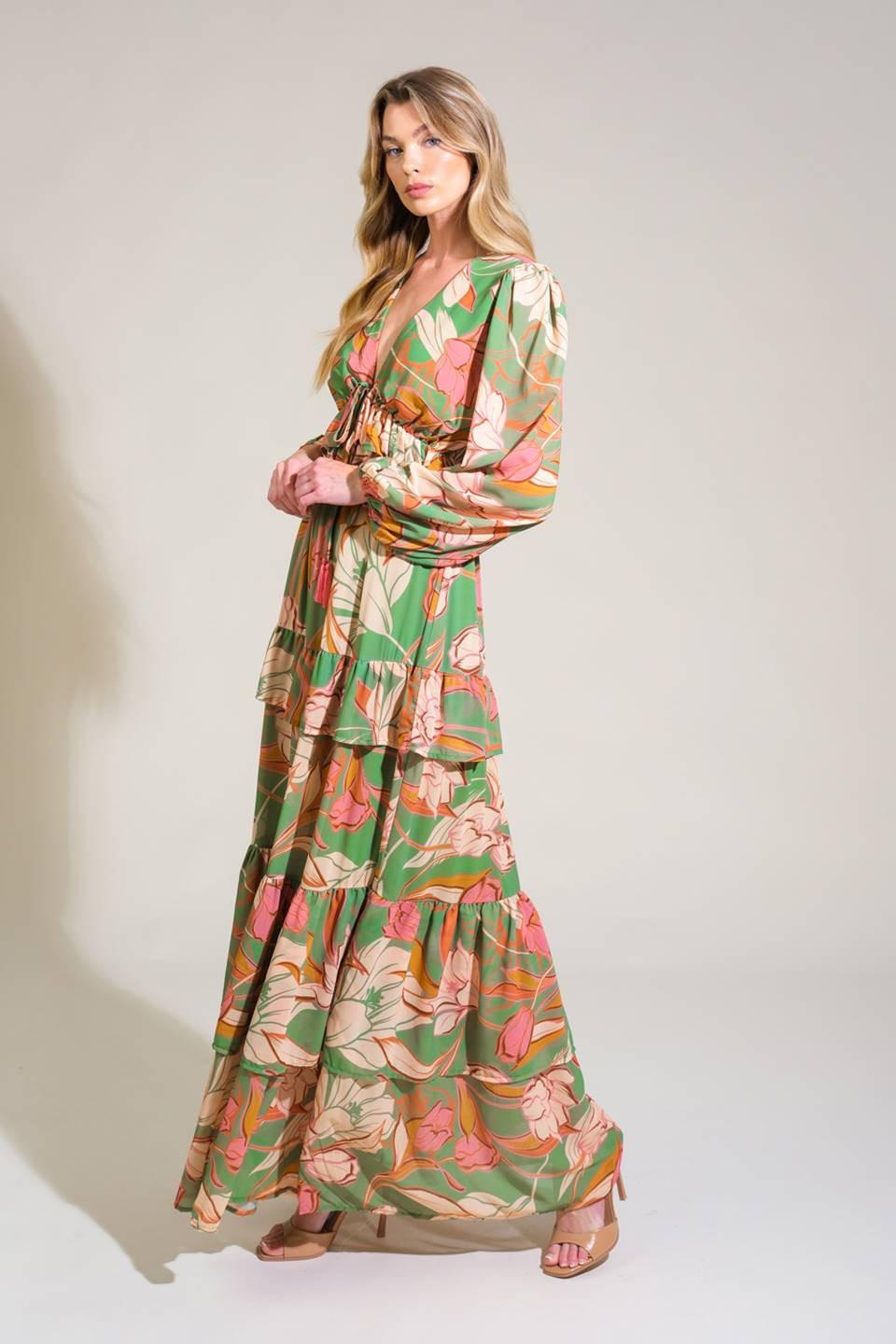GRACE IN EVERY STEP WOVEN MAXI DRESS.