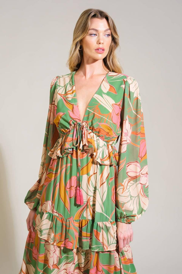 GRACE IN EVERY STEP WOVEN MAXI DRESS.