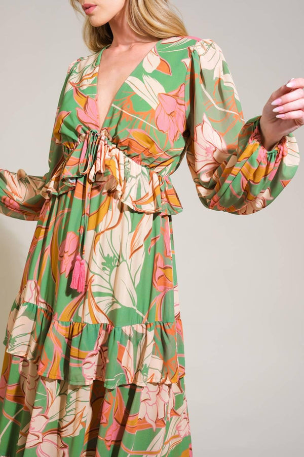 GRACE IN EVERY STEP WOVEN MAXI DRESS.