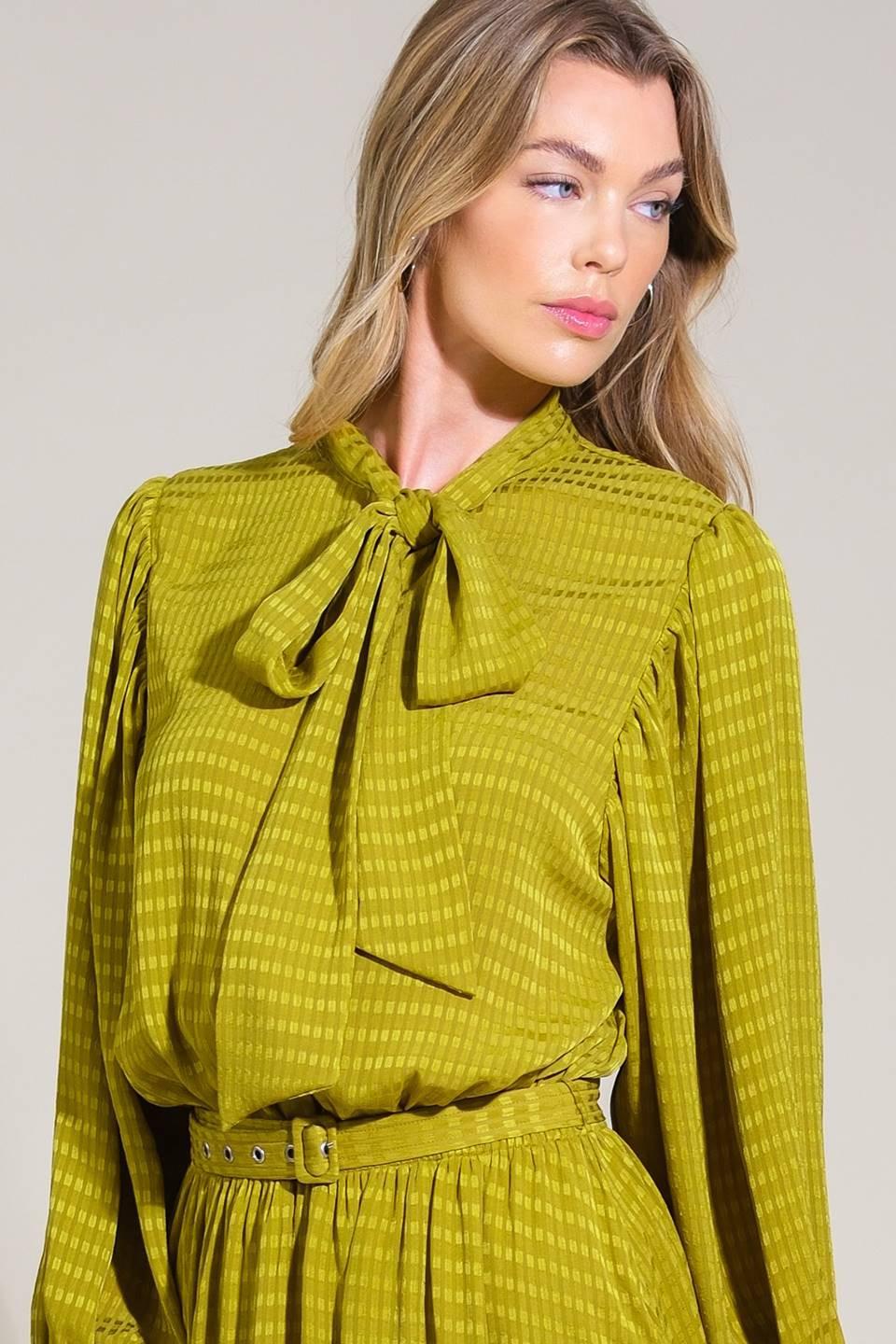 LOVE LIKE OURS WOVEN MIDI DRESS.