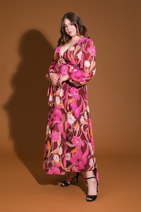 LUSH HAVEN WOVEN MAXI DRESS.