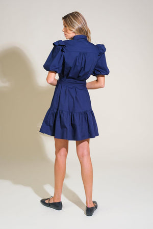 IRIDESCENT DREAM WOVEN MINI DRESS.
