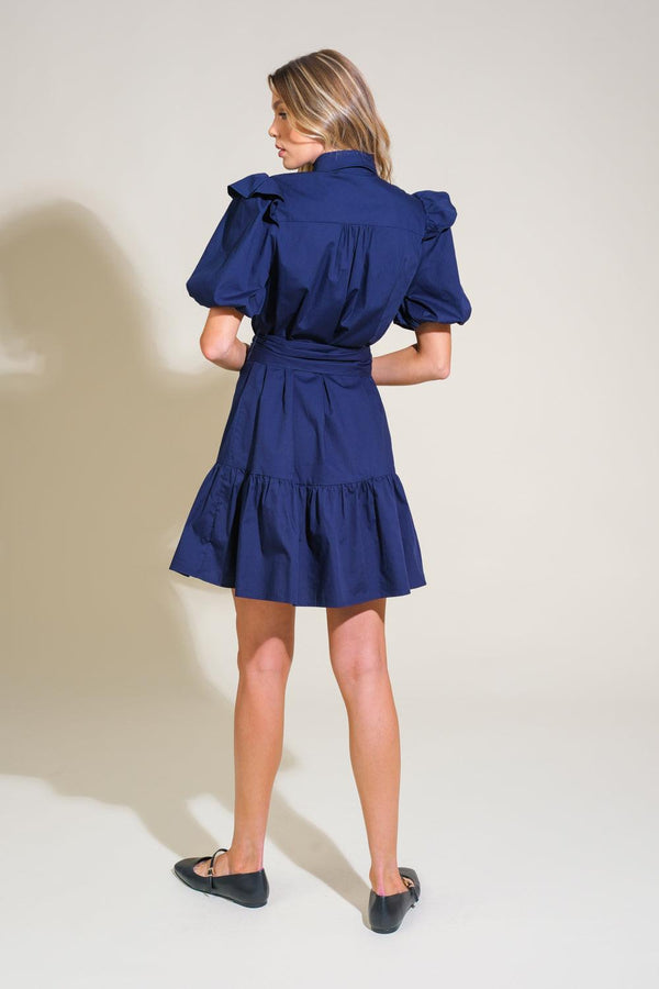 IRIDESCENT DREAM WOVEN MINI DRESS.