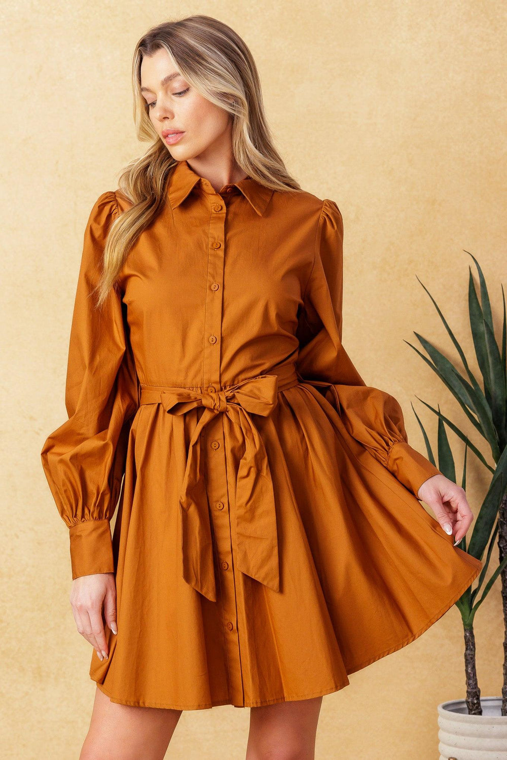 EATONS NECK WOVEN MINI DRESS - Flying Tomato - DRESSES - Flying Tomato