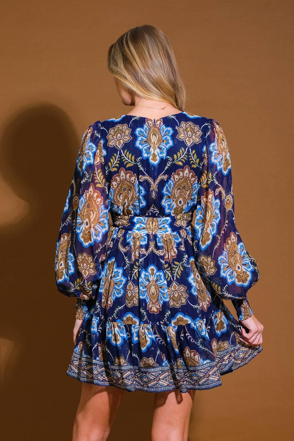 SO DELIGHTED WOVEN MINI DRESS.