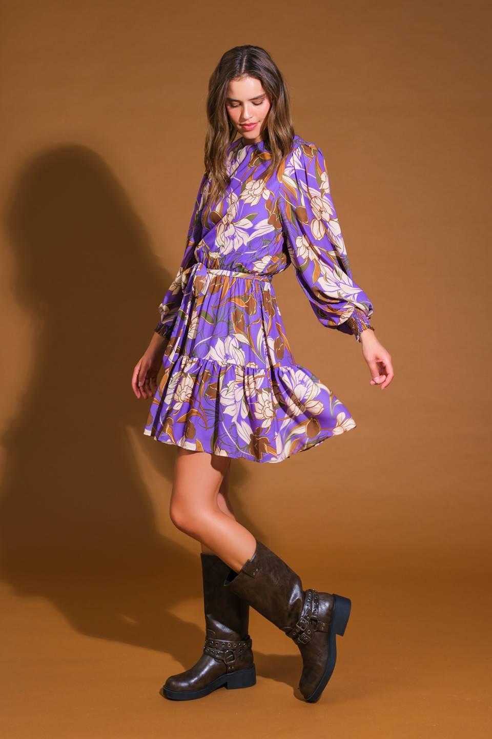 URBAN OASIS WOVEN MINI DRESS.