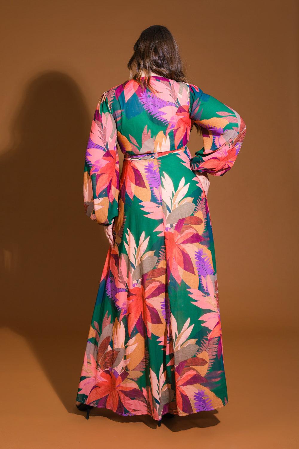 honey floral maxi dress SAMPLE-Elexa Maxi Dress