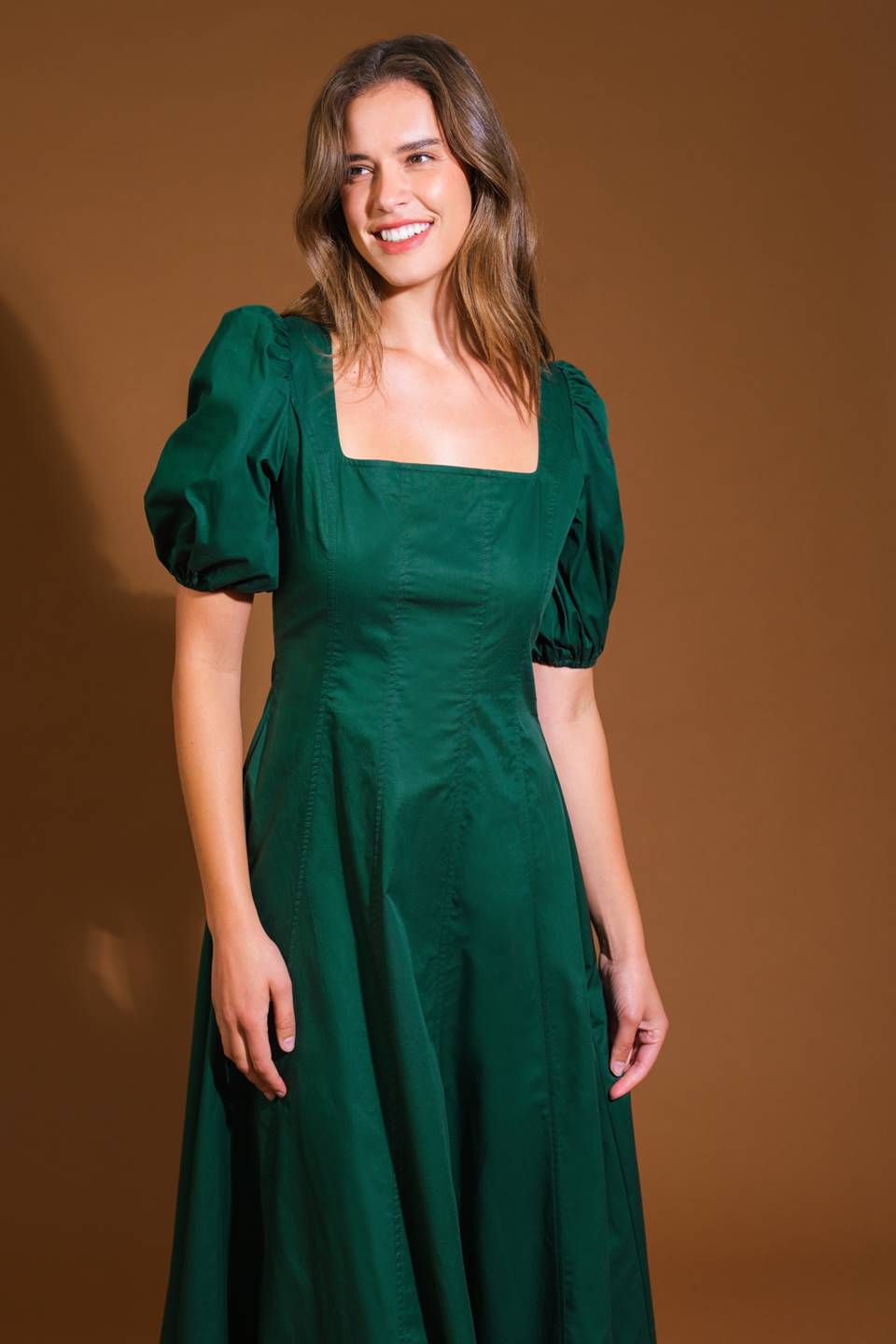 COLORS OF MY HEART WOVEN MIDI DRESS.