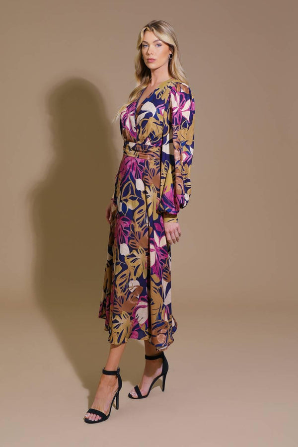LOST IN YOUR EYES WOVEN MIDI DRESS.