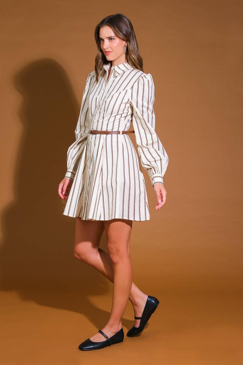 LUCKY TO HAVE YOU WOVEN MINI DRESS.