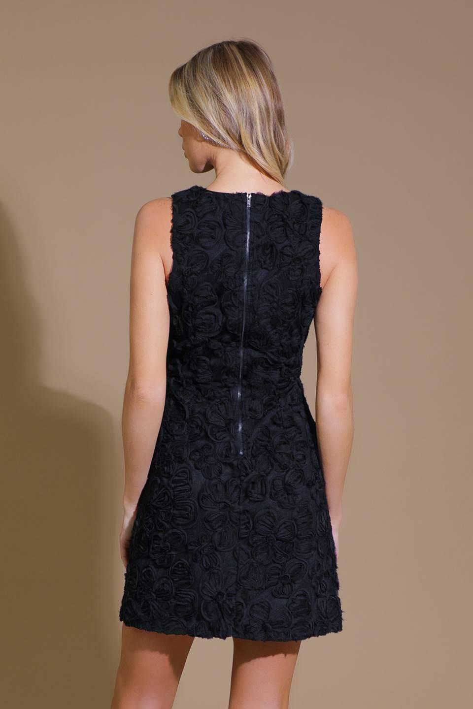 LOVE SWEPT WOVEN MINI DRESS.