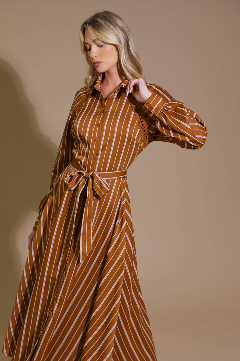 FOREVER YOUR GIRL WOVEN MIDI DRESS.