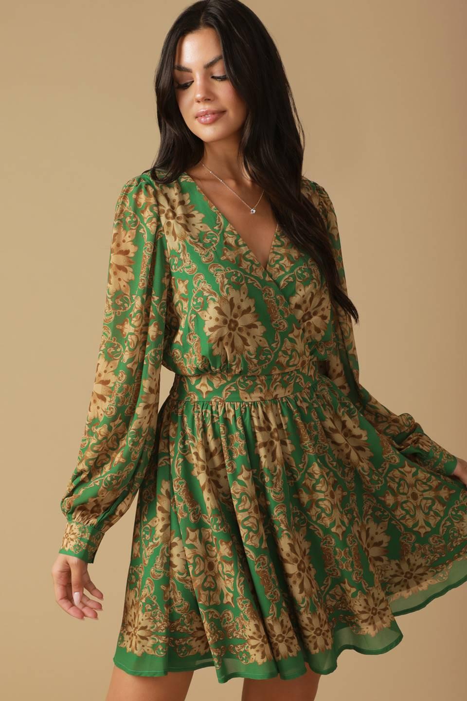 GOT ME WONDERING WOVEN MINI DRESS.