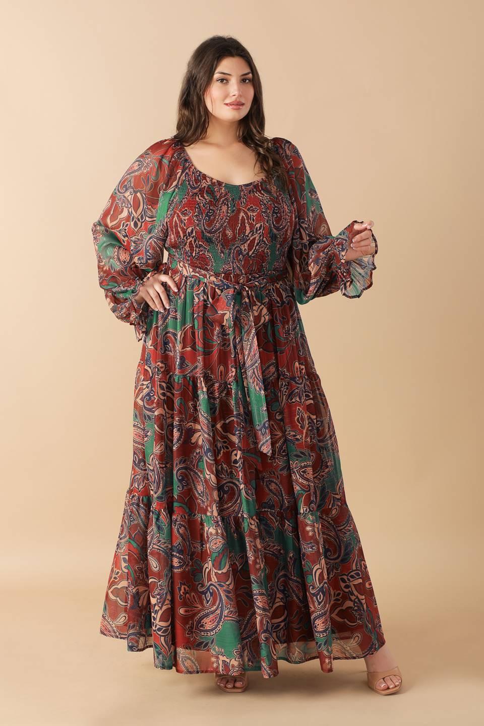 Darling Sensation Woven Maxi Dress L Flying Tomato Wine Teal / 2X Darling Sensation Woven Maxi Dress L Flying Tomato Wine Teal / 2X