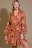 DEEPLY DELIGHTFUL WOVEN MINI DRESS.