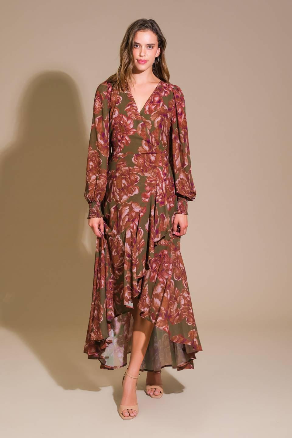 PROFOUND ROMANCE WOVEN MAXI DRESS.