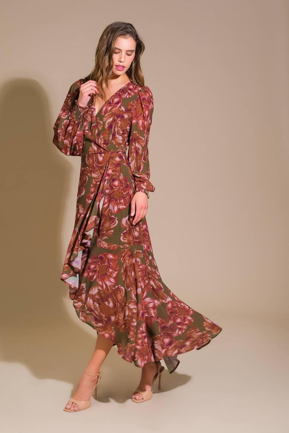 PROFOUND ROMANCE WOVEN MAXI DRESS.