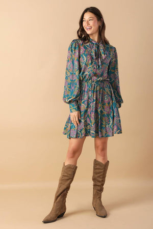 MUCH TO DO WOVEN MINI DRESS.