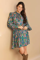 MUCH TO DO WOVEN MINI DRESS.
