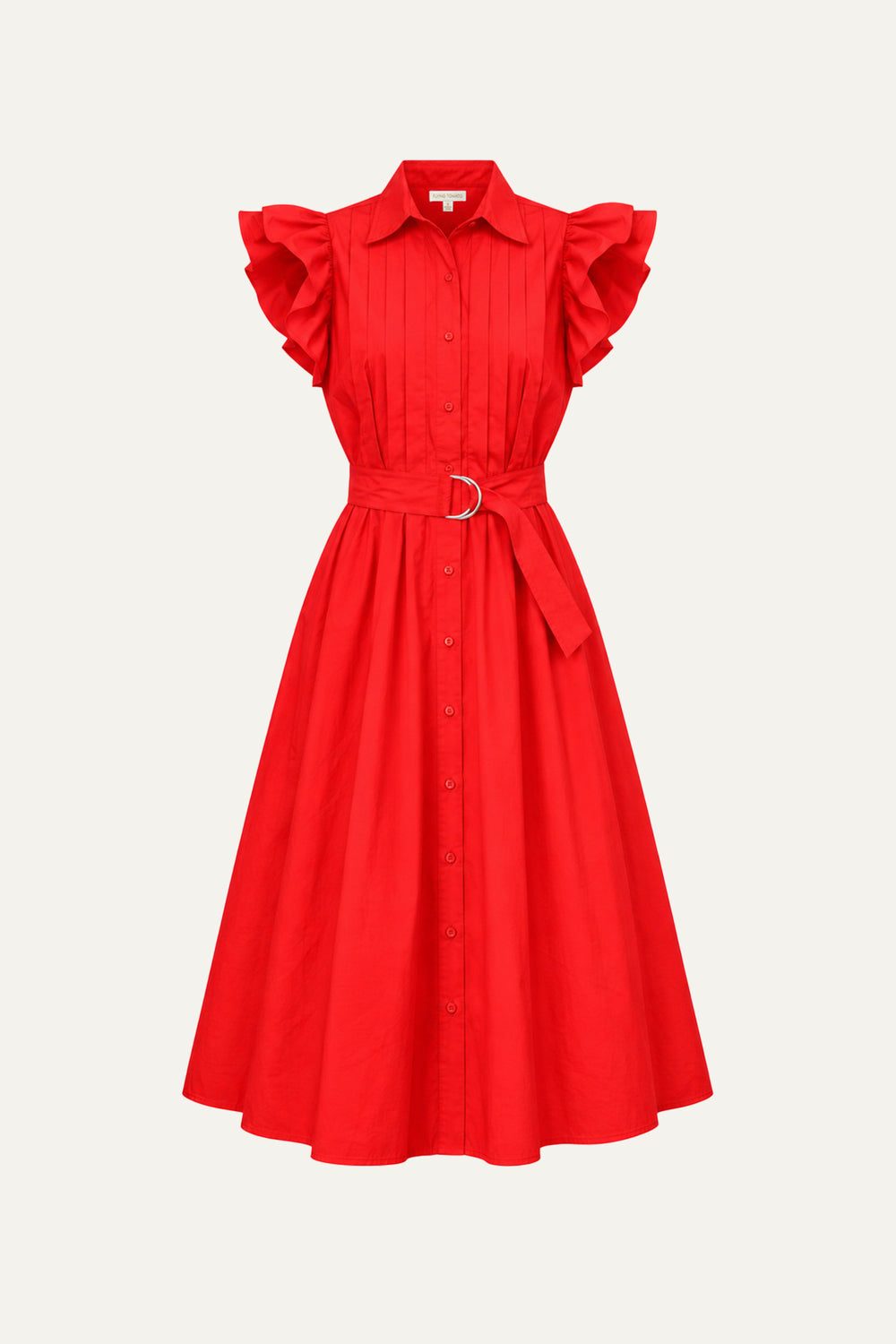 GLIMPSE IN TIME WOVEN MIDI DRESS