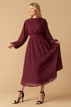 TOO GOOD TO BE TRUE WOVEN MIDI DRESS.