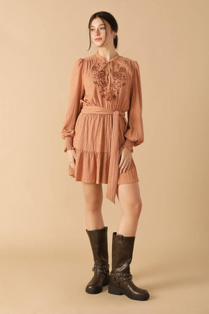 WANDERING MIND WOVEN MINI DRESS - Flying Tomato - DRESSES - Flying Tomato