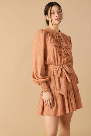 WANDERING MIND WOVEN MINI DRESS - Flying Tomato - DRESSES - Flying Tomato