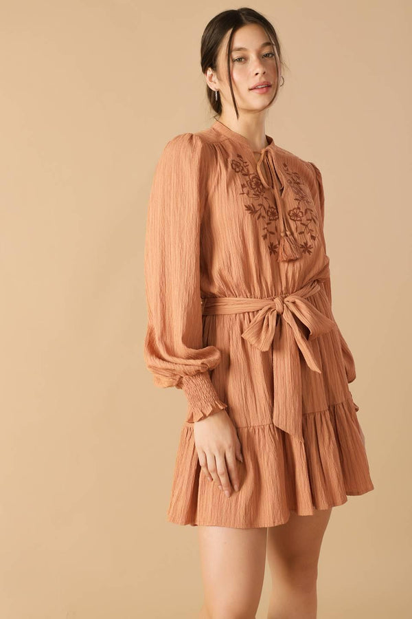 WANDERING MIND WOVEN MINI DRESS - Flying Tomato - DRESSES - Flying Tomato