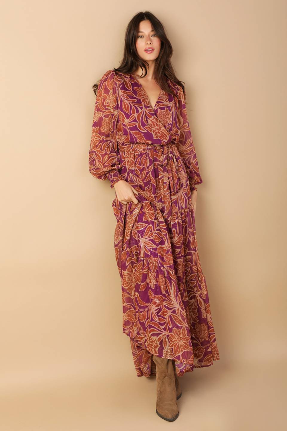 URBAN ELEGANCE WOVEN MAXI DRESS