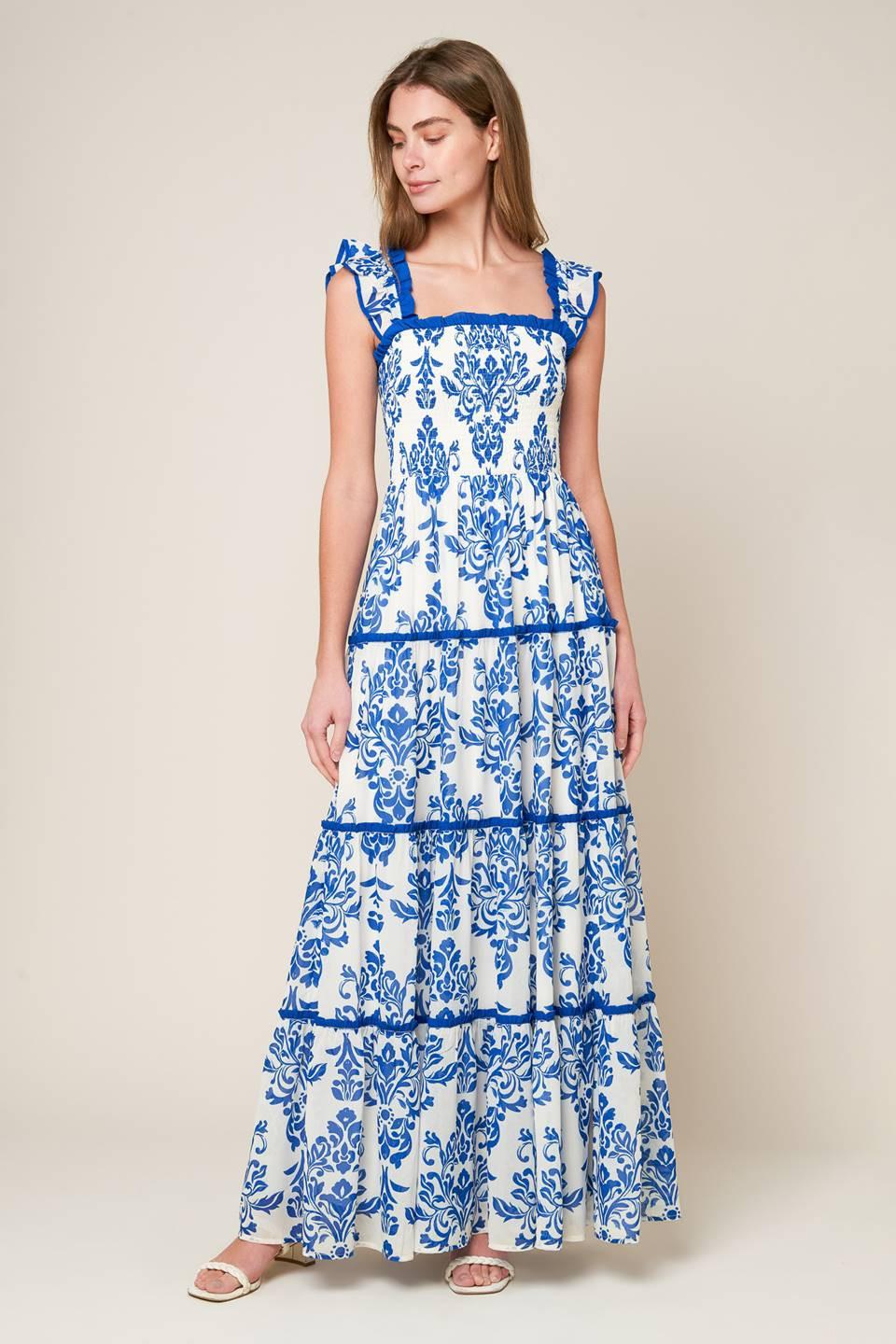 MOST BEAUTIFUL DAY WOVEN MAXI DRESS.