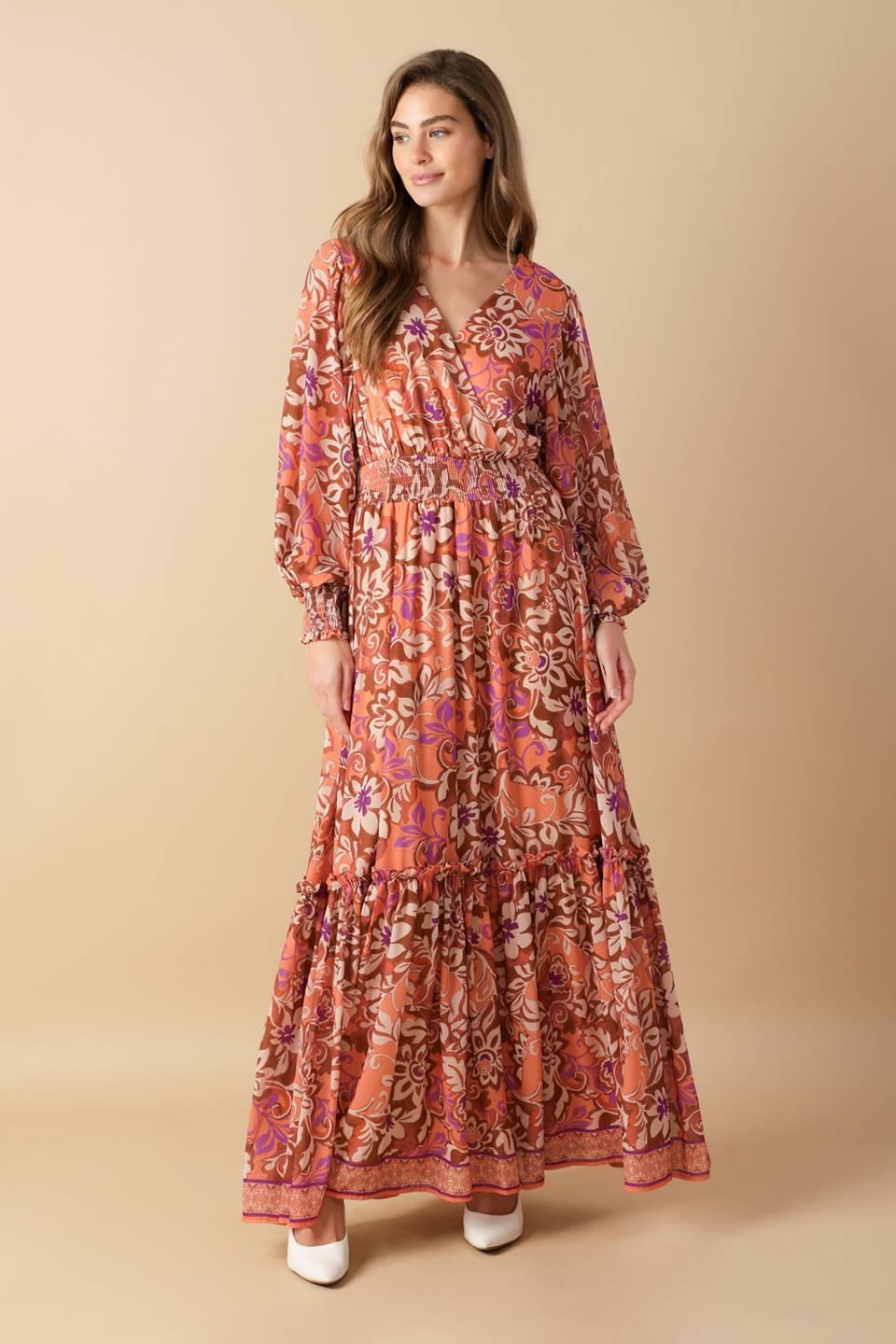 WHISPERING WILLOWS WOVEN MAXI DRESS.