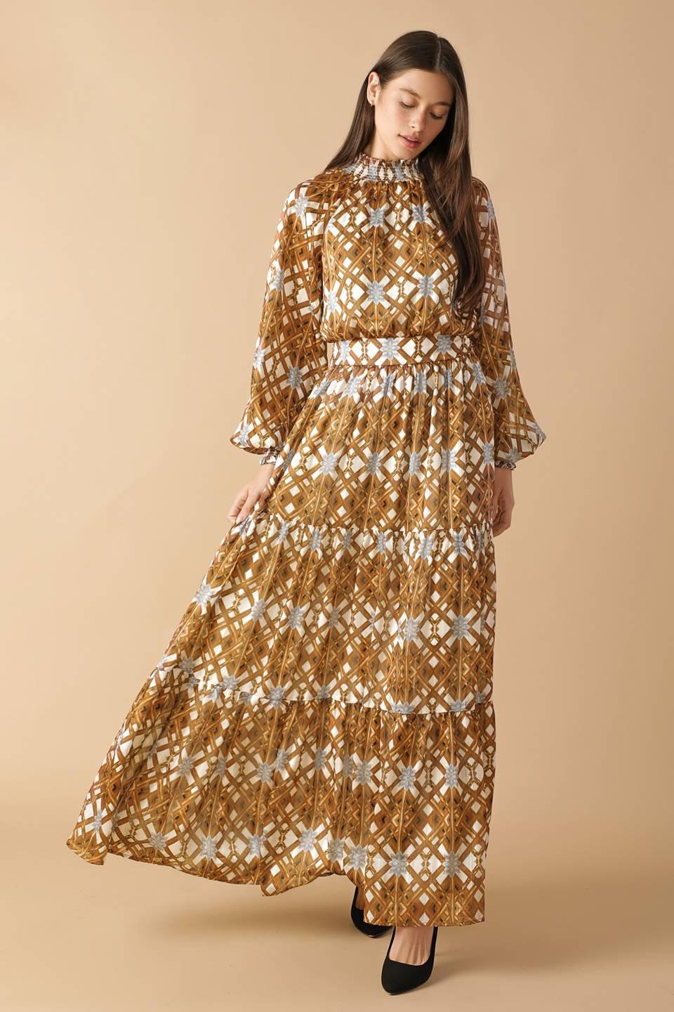 Celestial Cascade Woven Maxi Dress L Flying Tomato Ivory / M Celestial Cascade Woven Maxi Dress L Flying Tomato Ivory / M