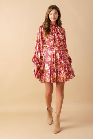 LUXE LEGACY WOVEN MINI DRESS.