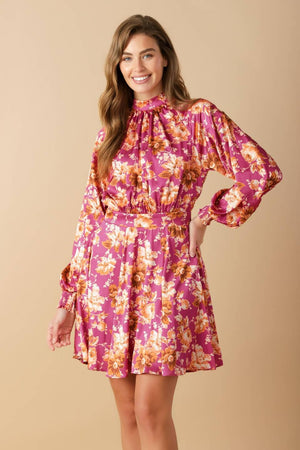 LUXE LEGACY WOVEN MINI DRESS.