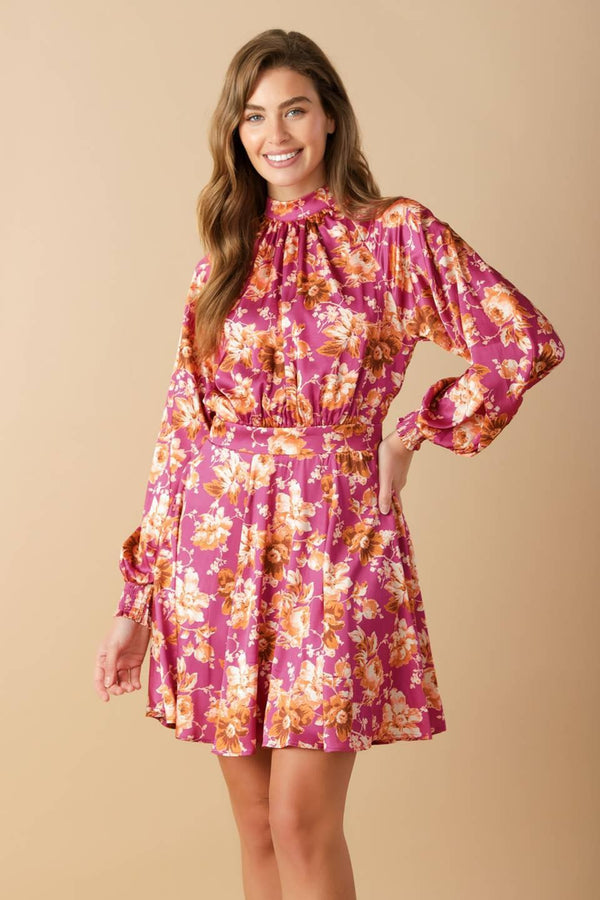 LUXE LEGACY WOVEN MINI DRESS.
