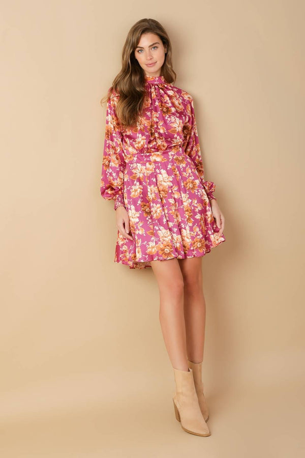 LUXE LEGACY WOVEN MINI DRESS.