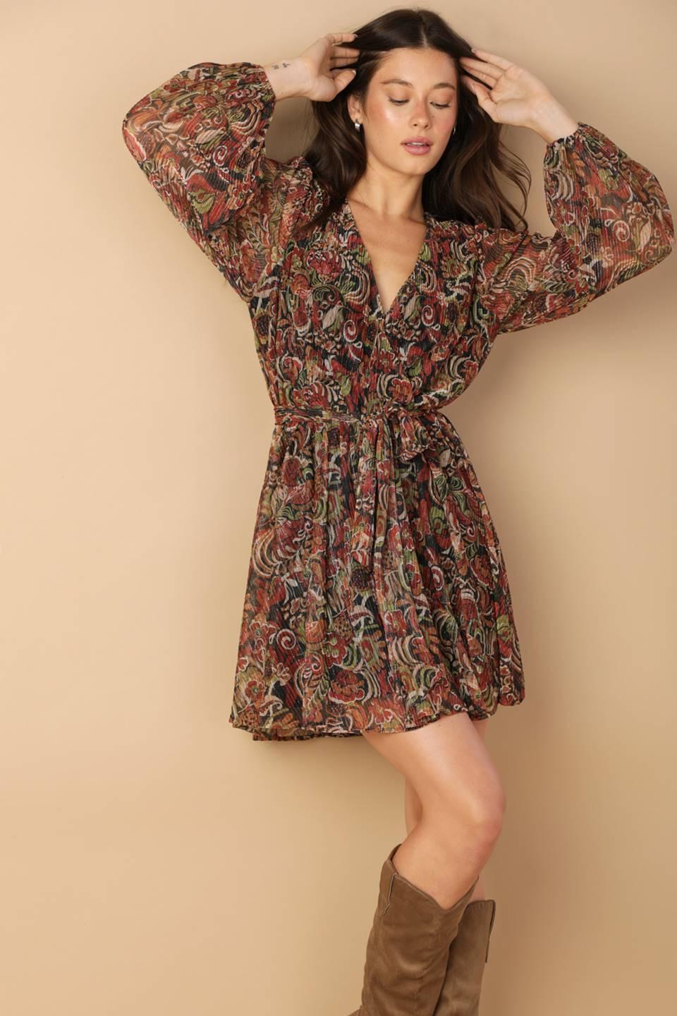 JUST CAN'T WAIT WOVEN MINI DRESS.