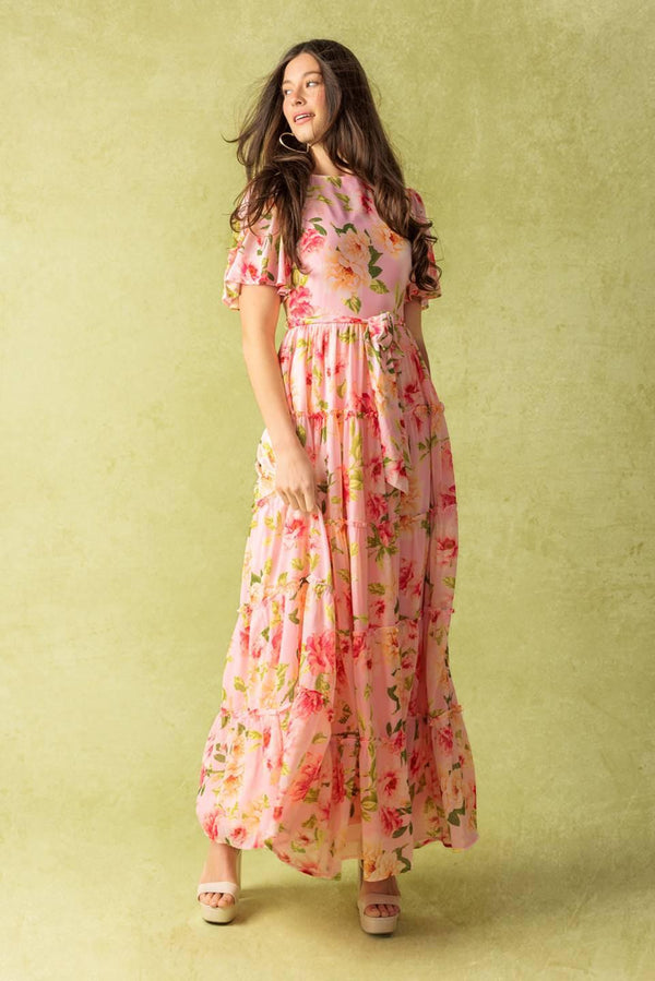 WHICH CHAPTER WOVEN MAXI DRESS - Flying Tomato - DRESSES - Flying Tomato